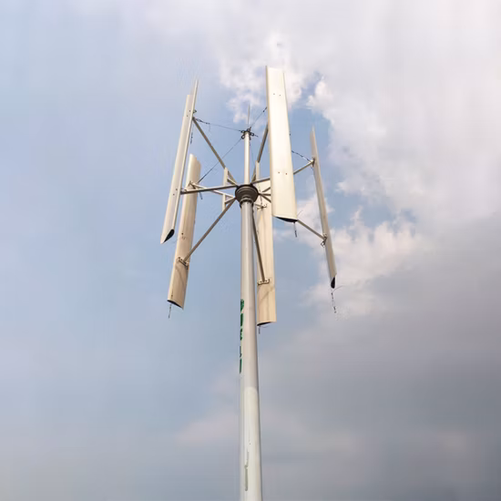Gerador eólico de eixo vertical de flor tulipa de 10 kw 20 kw e sistema gerador híbrido solar gerador de turbina eólica vertical